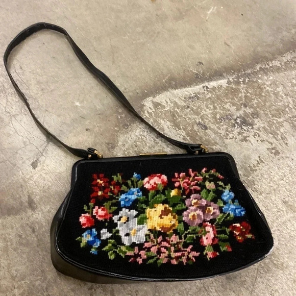 Vintage  tapistry bag - Picture 1 of 7